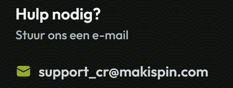 Support bij Makispin Casino